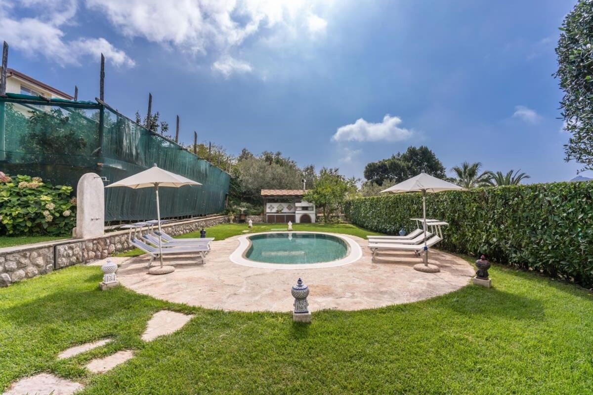 Villa Mimosa Rustic Elegance Views & Pool Massa Lubrense Dış mekan fotoğraf